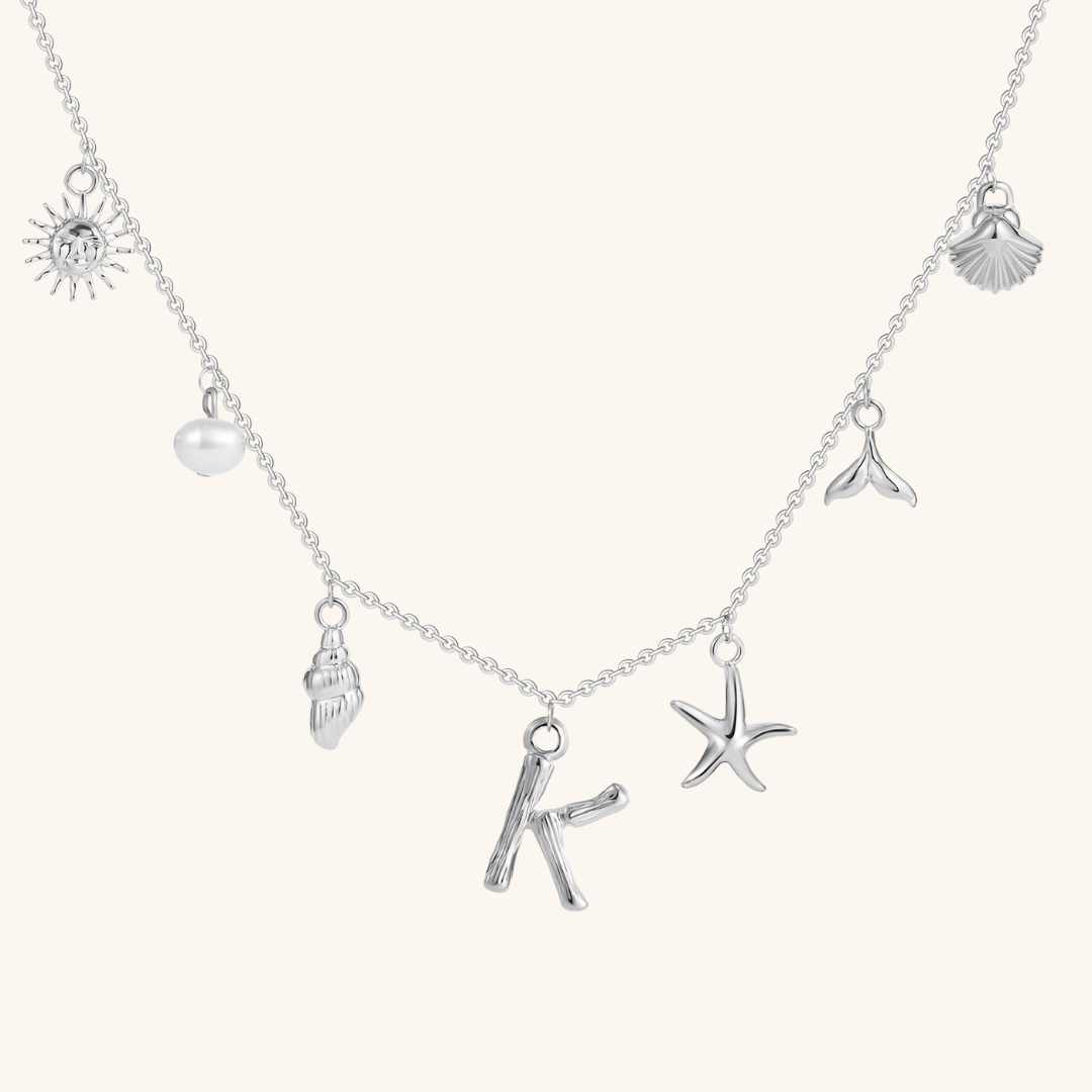 Avaria Ocean Initial Necklace
