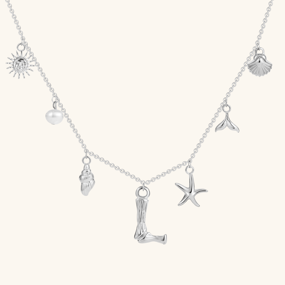 Avaria Ocean Initial Necklace