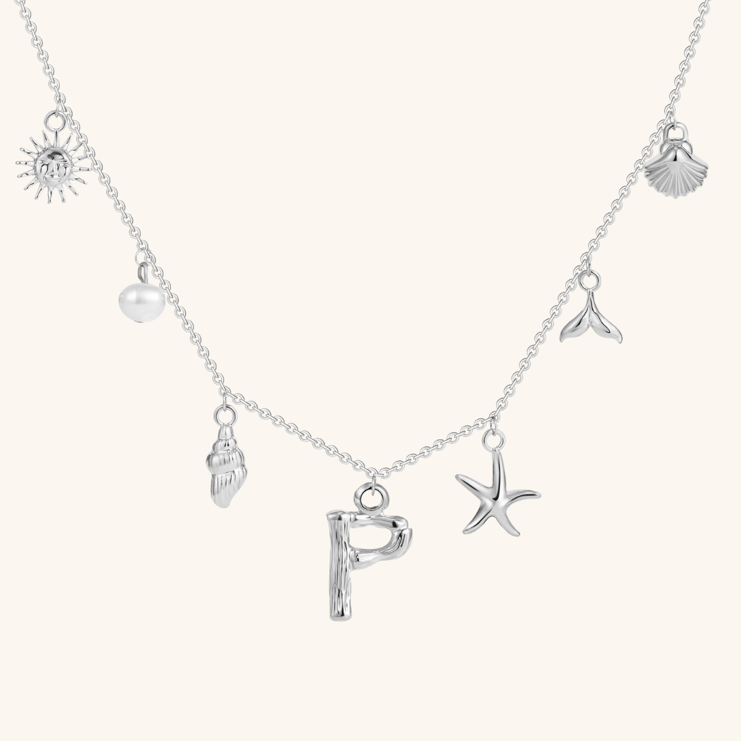 Avaria Ocean Initial Necklace