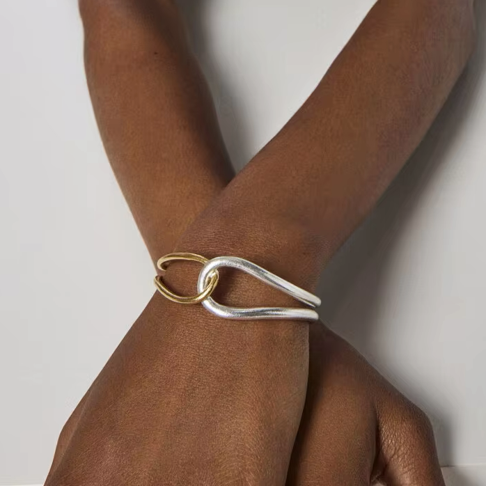 Noria Two Tone Gold Bangle