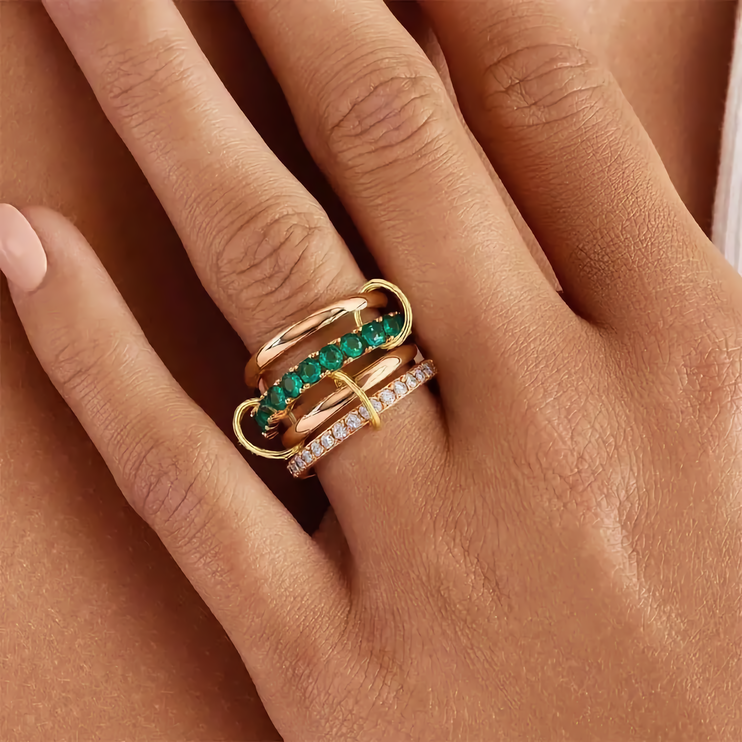 Imani Stacked Diamond Ring