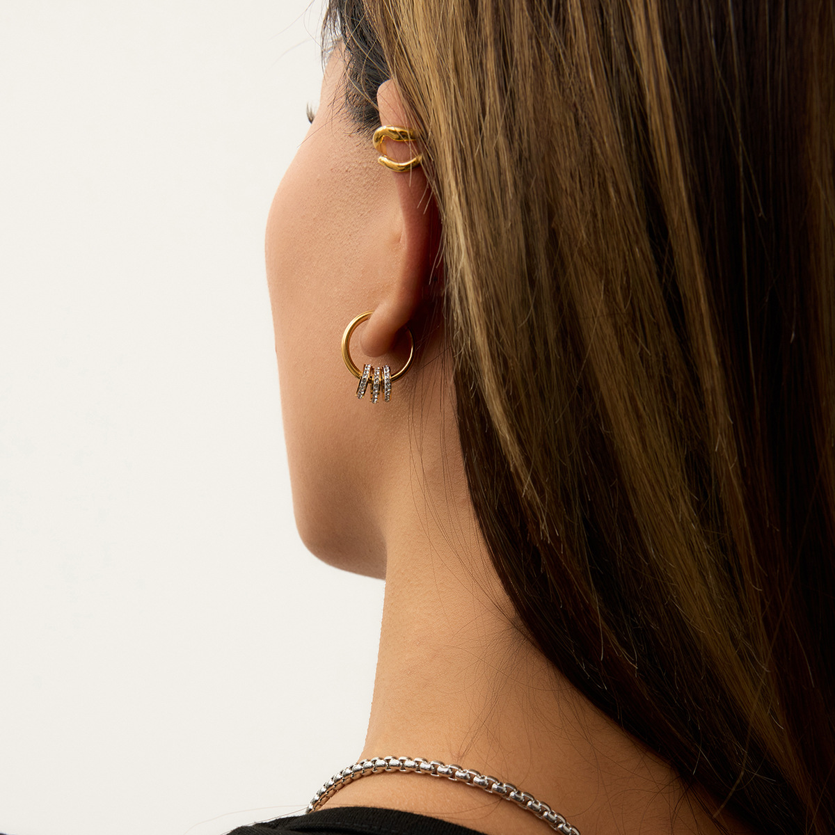 Rosiel Gold Ear Cuff Earrings