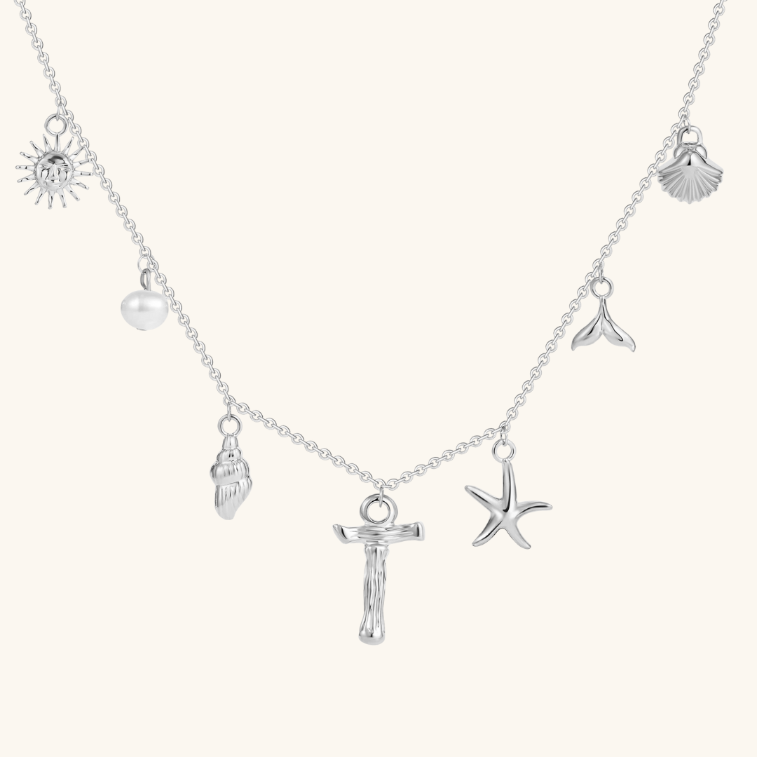 Avaria Ocean Initial Necklace