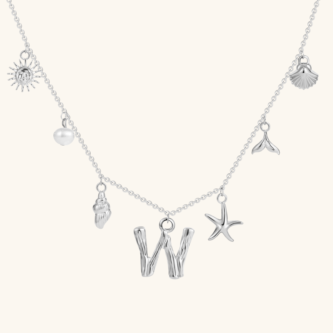 Avaria Ocean Initial Necklace