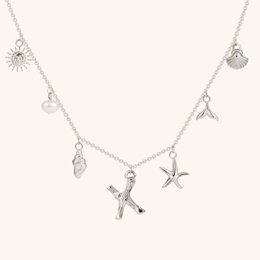 Avaria Ocean Initial Necklace