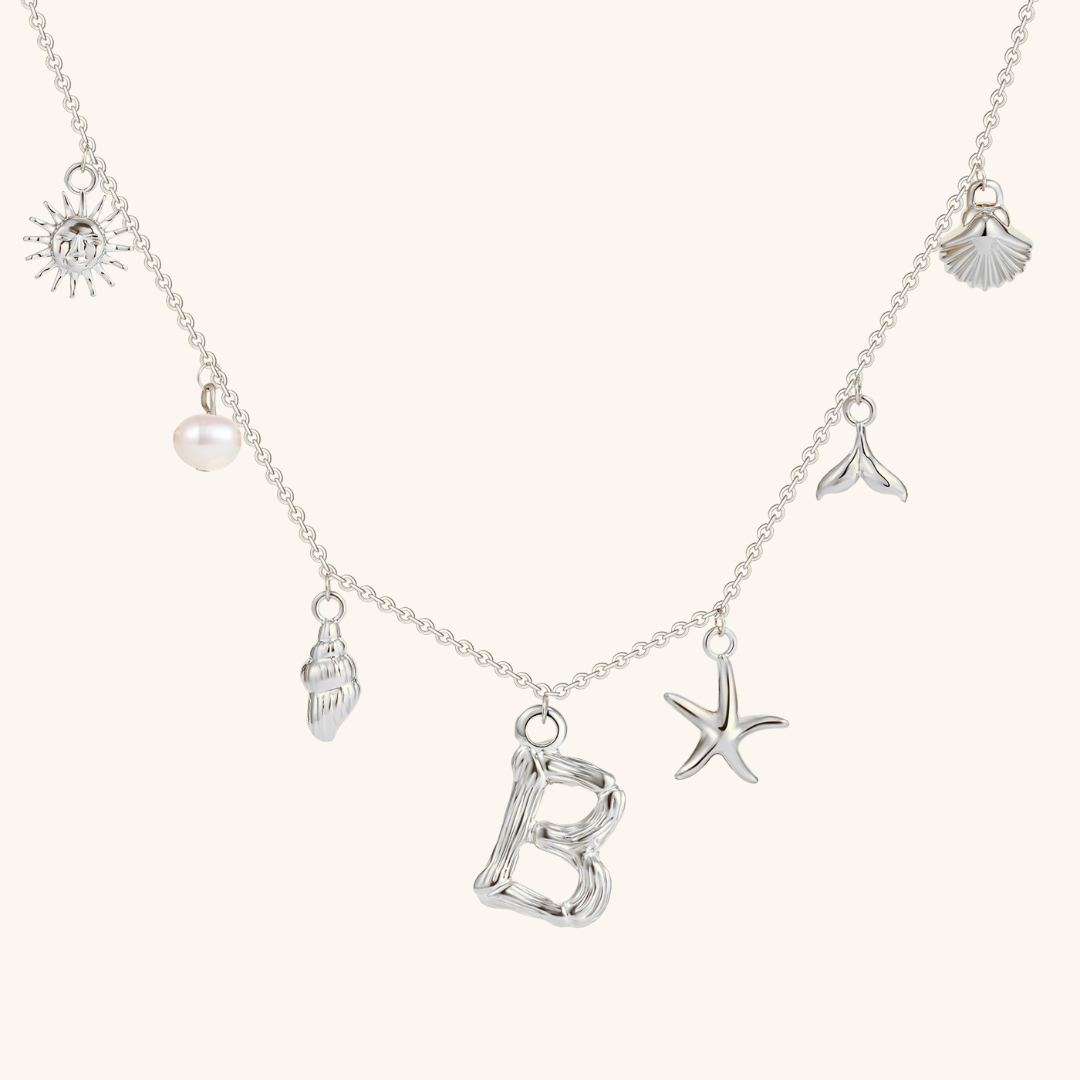 Avaria Ocean Initial Necklace