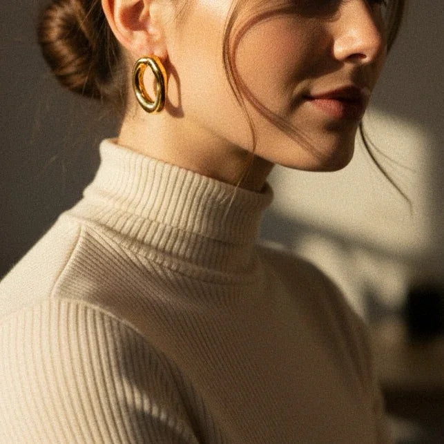 Raquel Open Oval Earrings