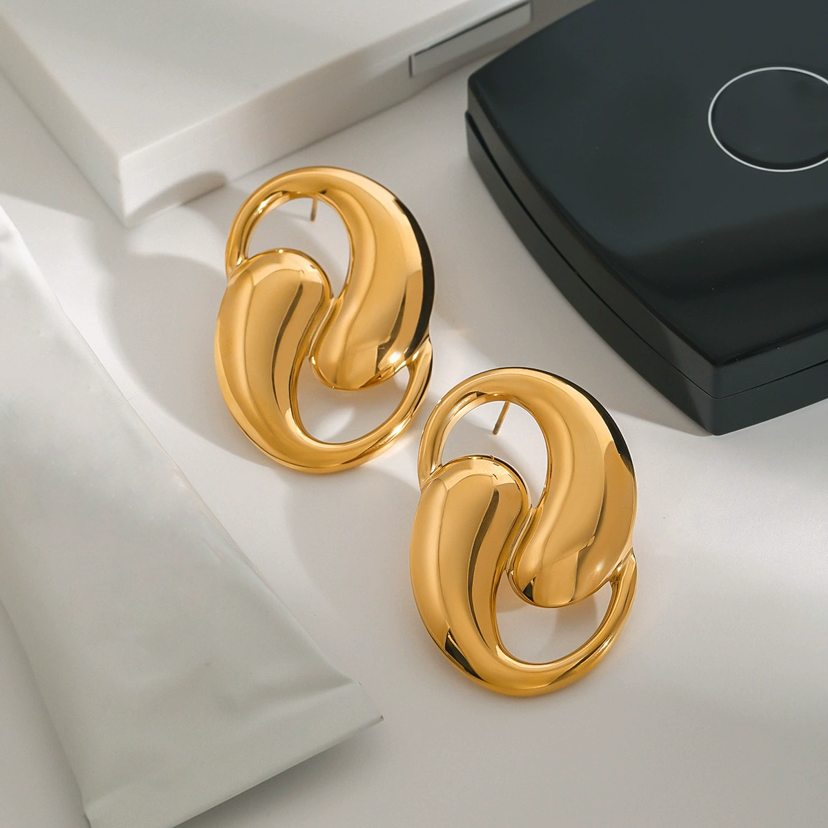 Dansley Water Drop Gold Earrings