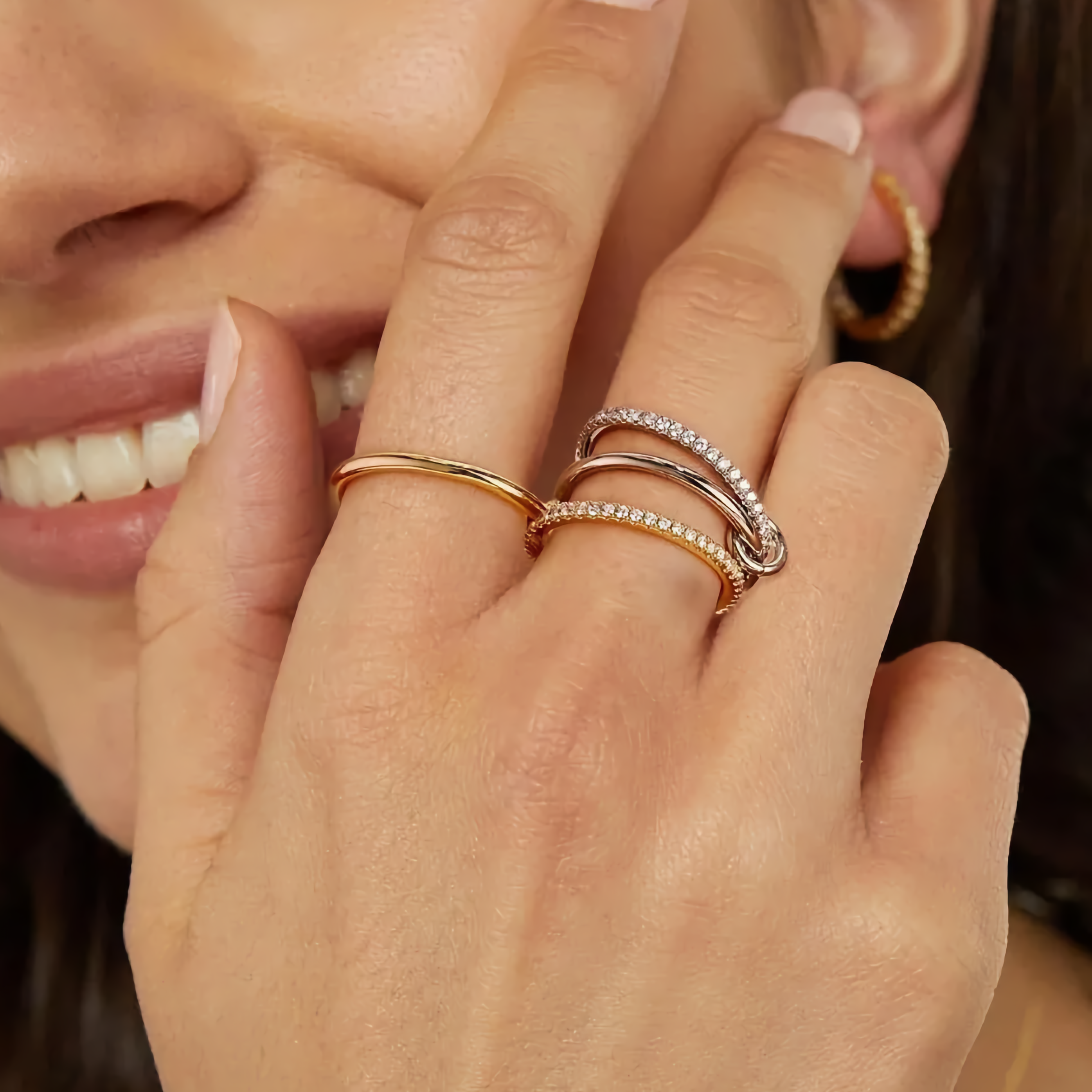 Ivy Stacked Diamond Ring