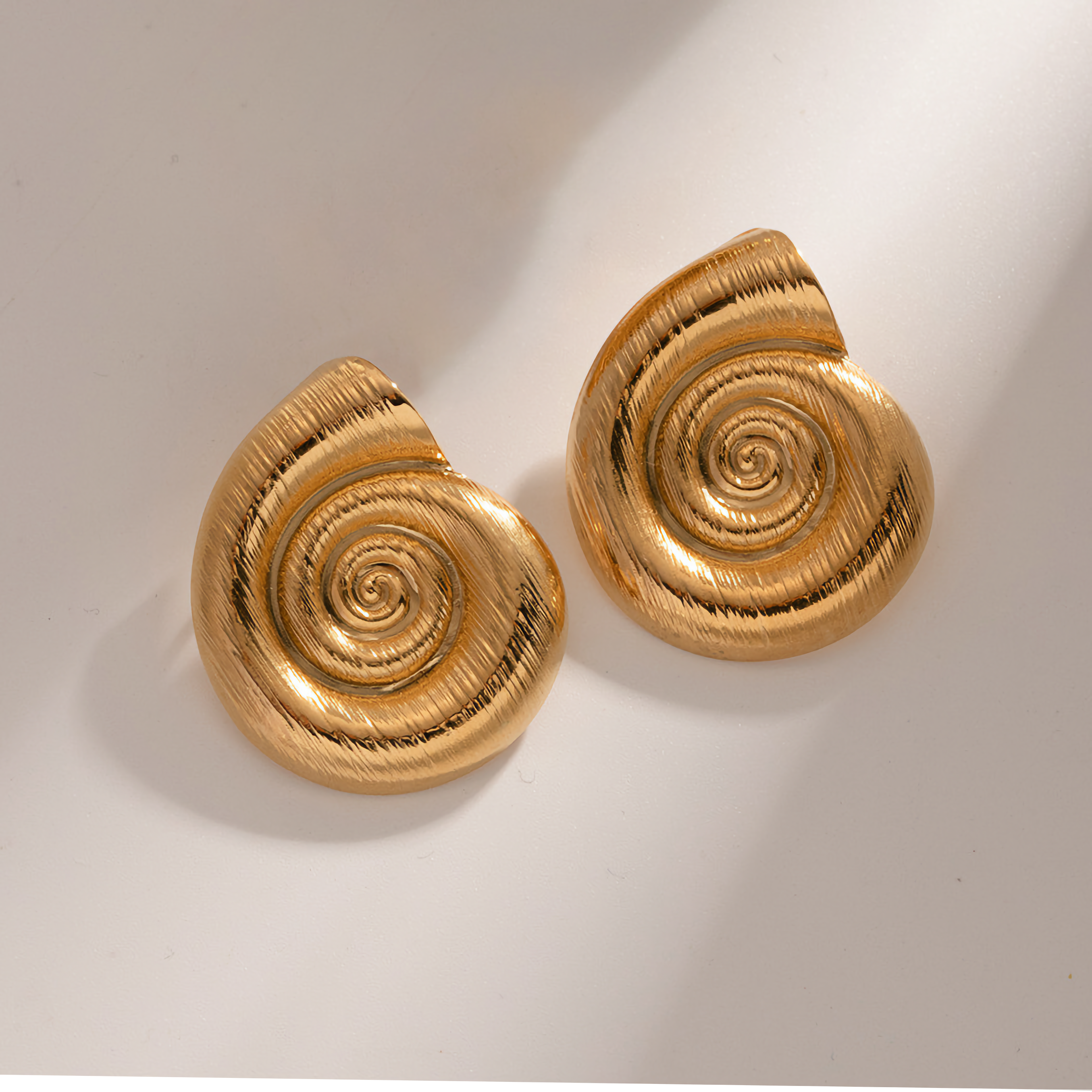 Nauticia Gold Shell Earrings
