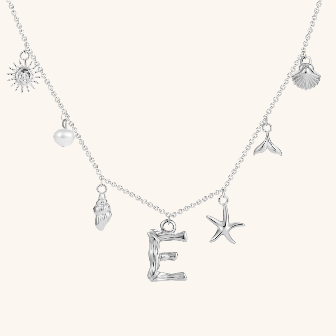 Avaria Ocean Initial Necklace