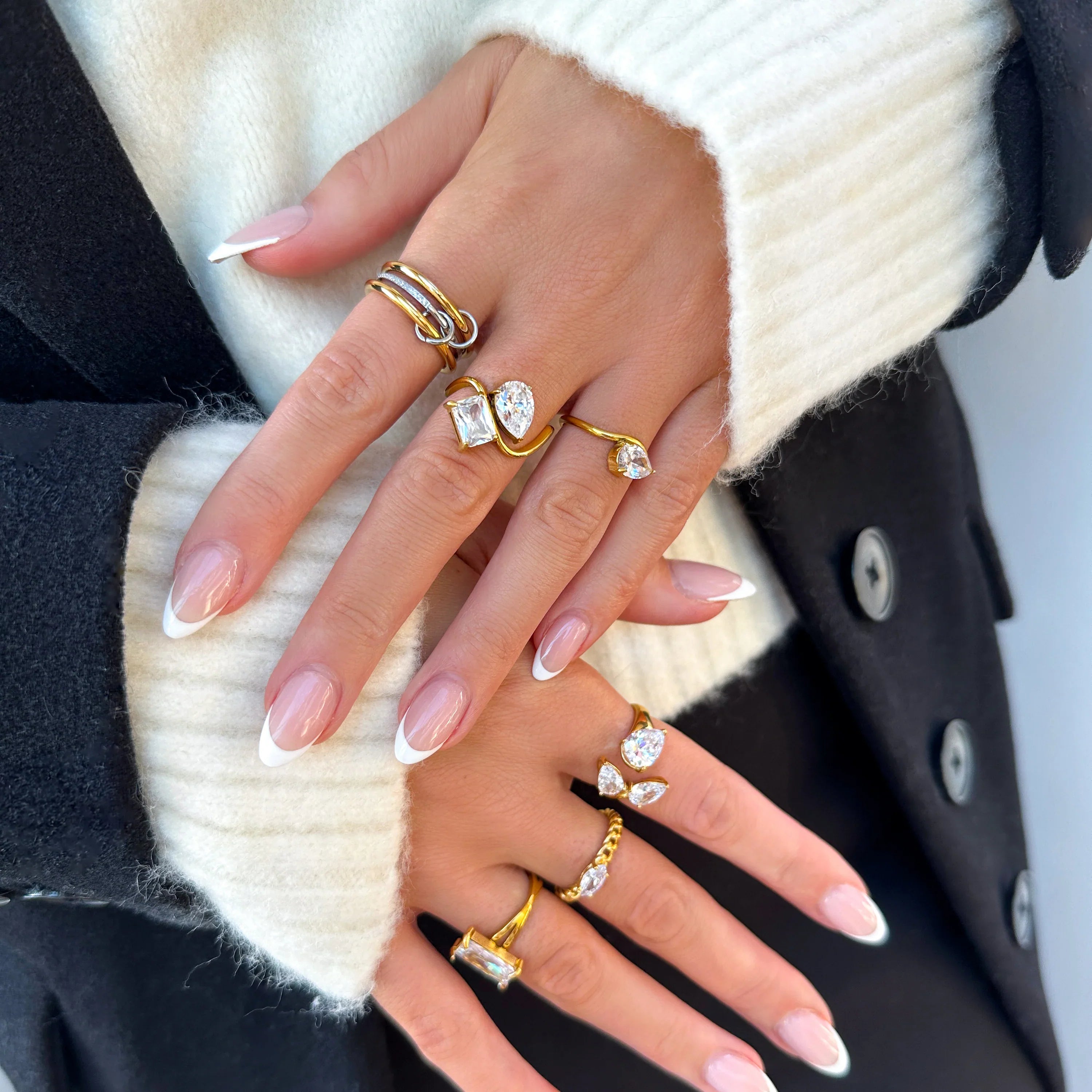 Chastity Diamond Ring Stack