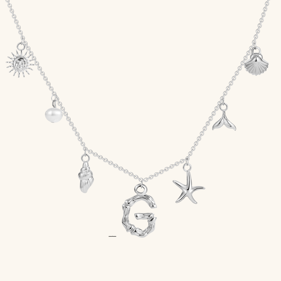 Avaria Ocean Initial Necklace