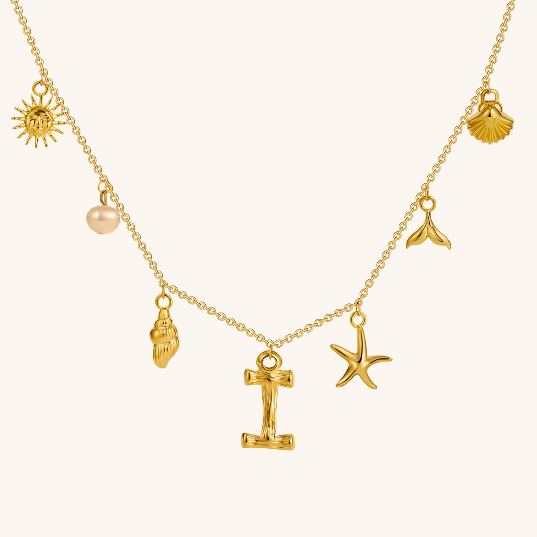 Avaria Ocean Initial Necklace