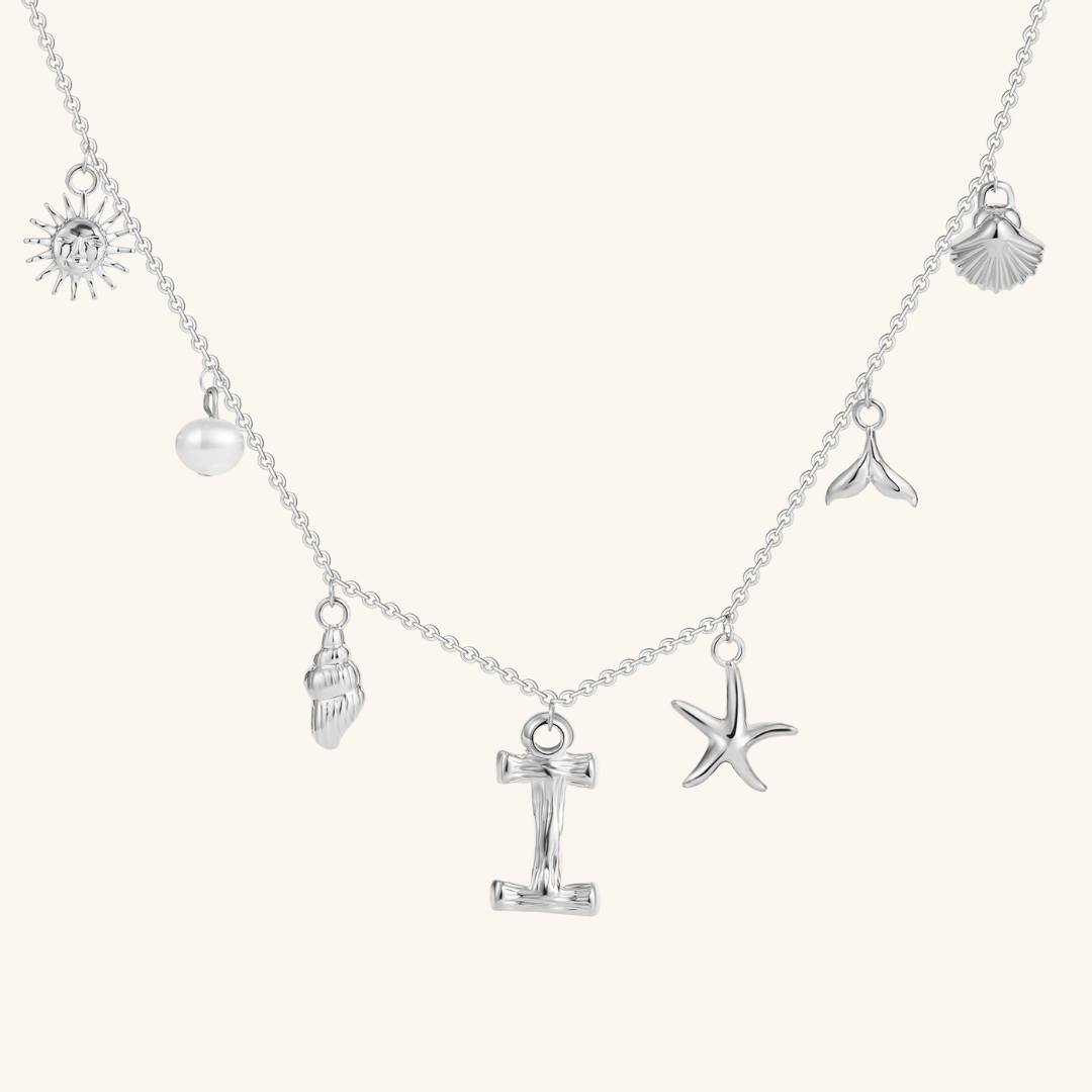 Avaria Ocean Initial Necklace