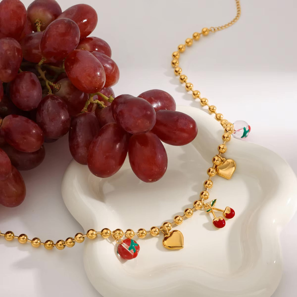 Kai Gold Cherry Necklace