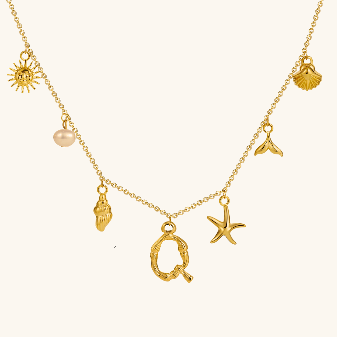 Avaria Ocean Initial Necklace