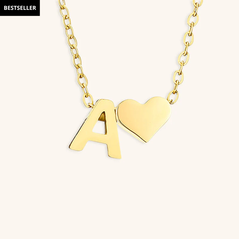 Ria Initial Letter Gold Necklace