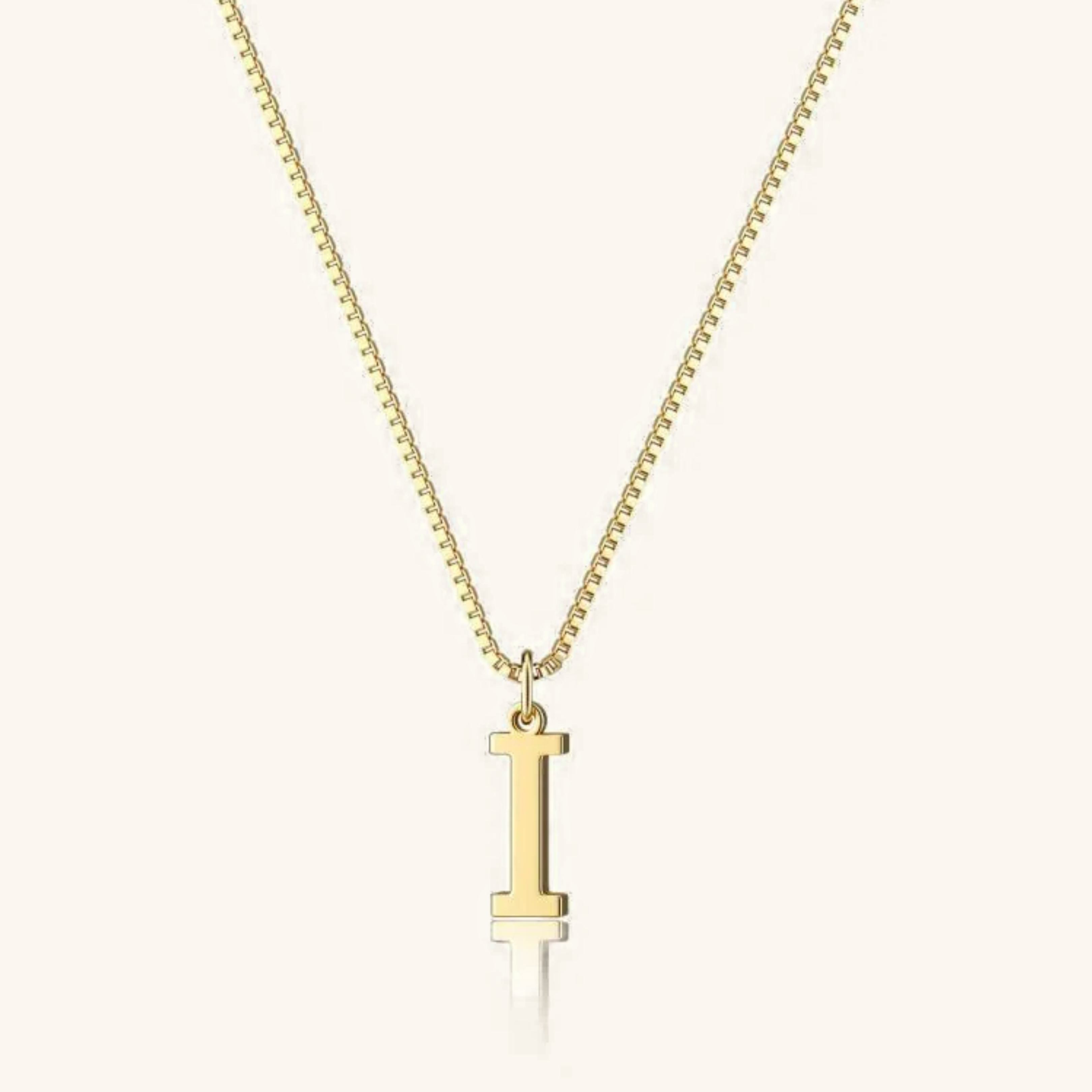 Therese Letter Initial Gold Necklace