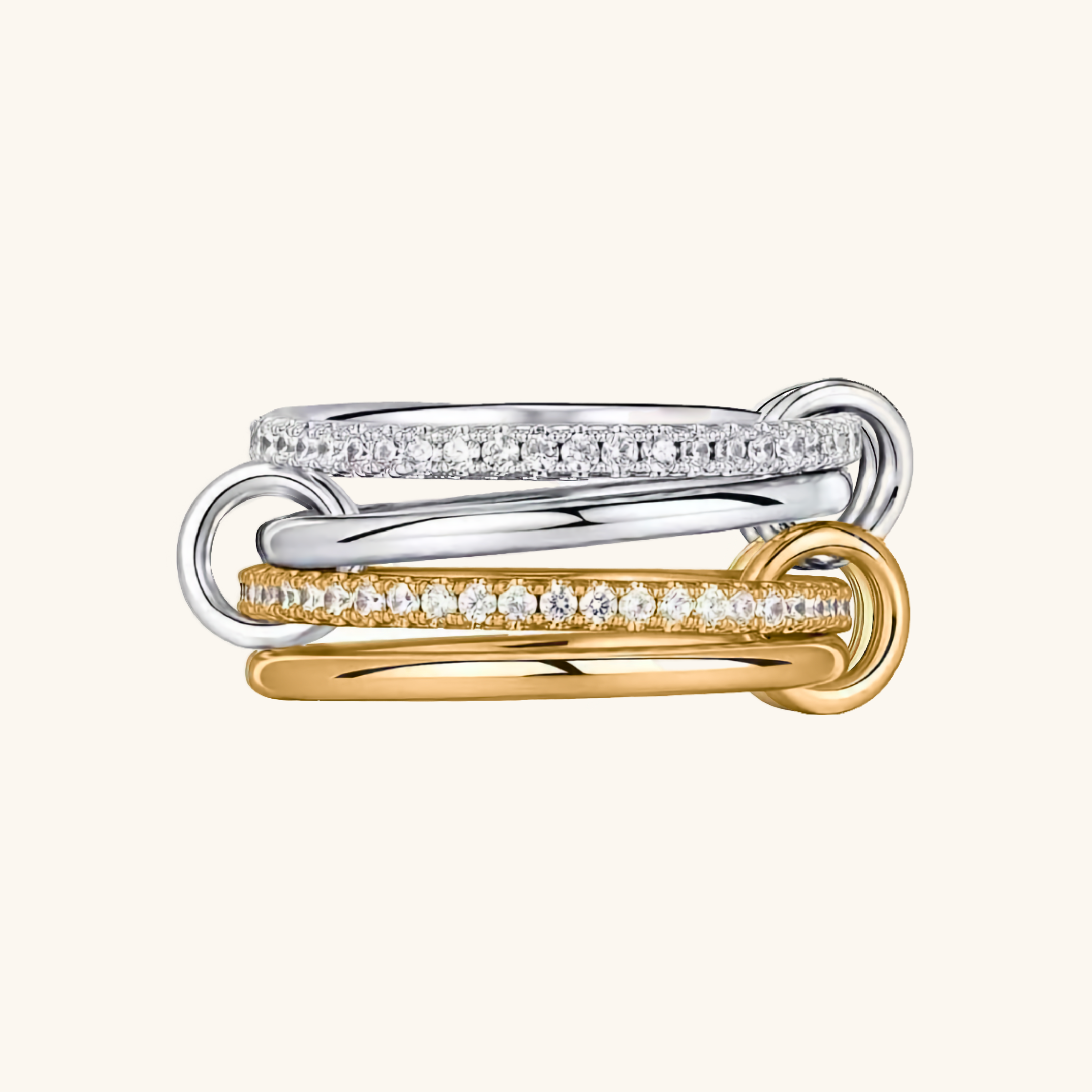 Ivy Stacked Diamond Ring