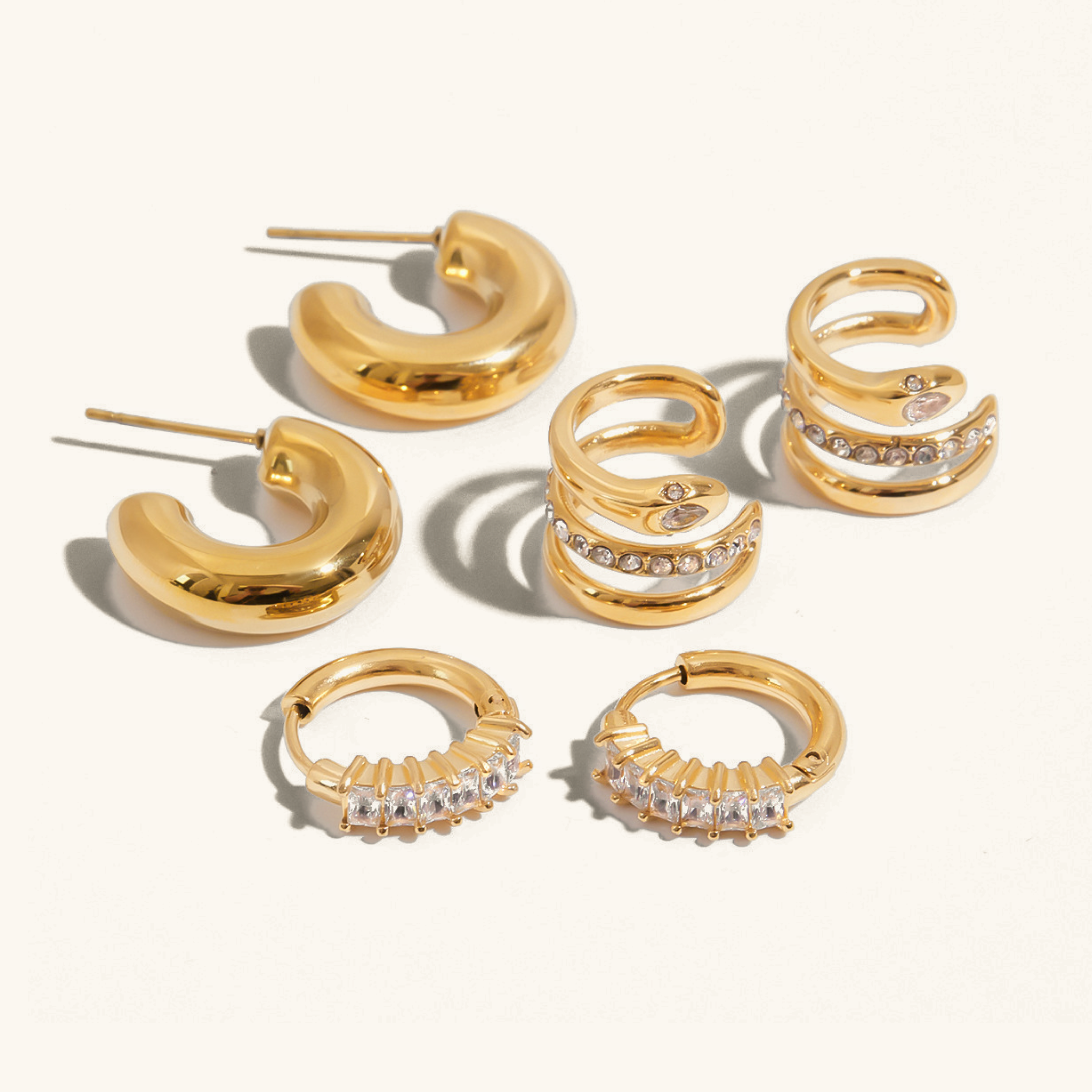 Orielle Staple Gold Earrings Bundle