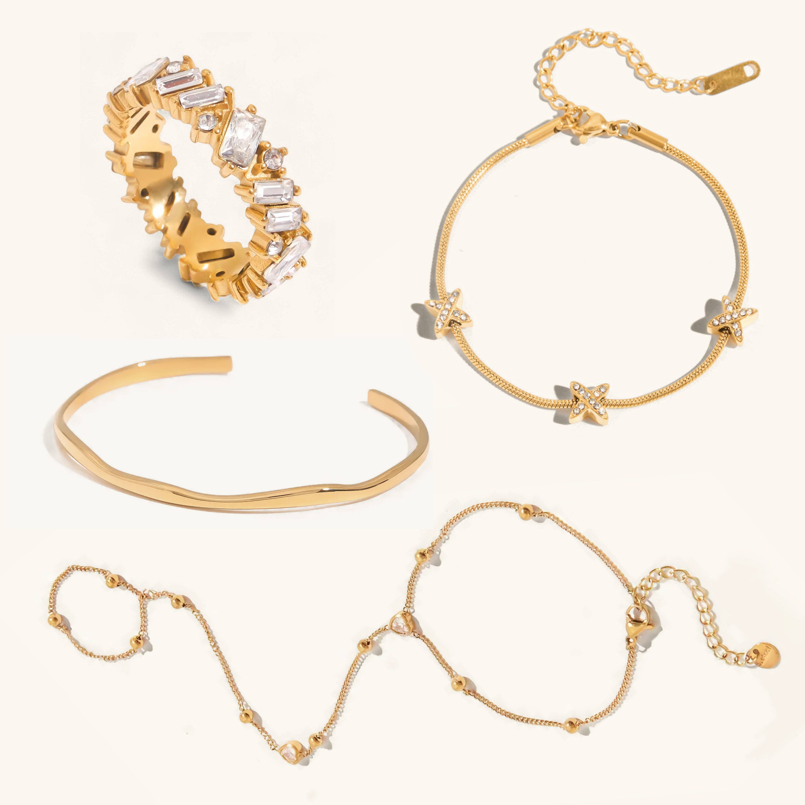 Calista Bracelet & Ring Stack Bundle