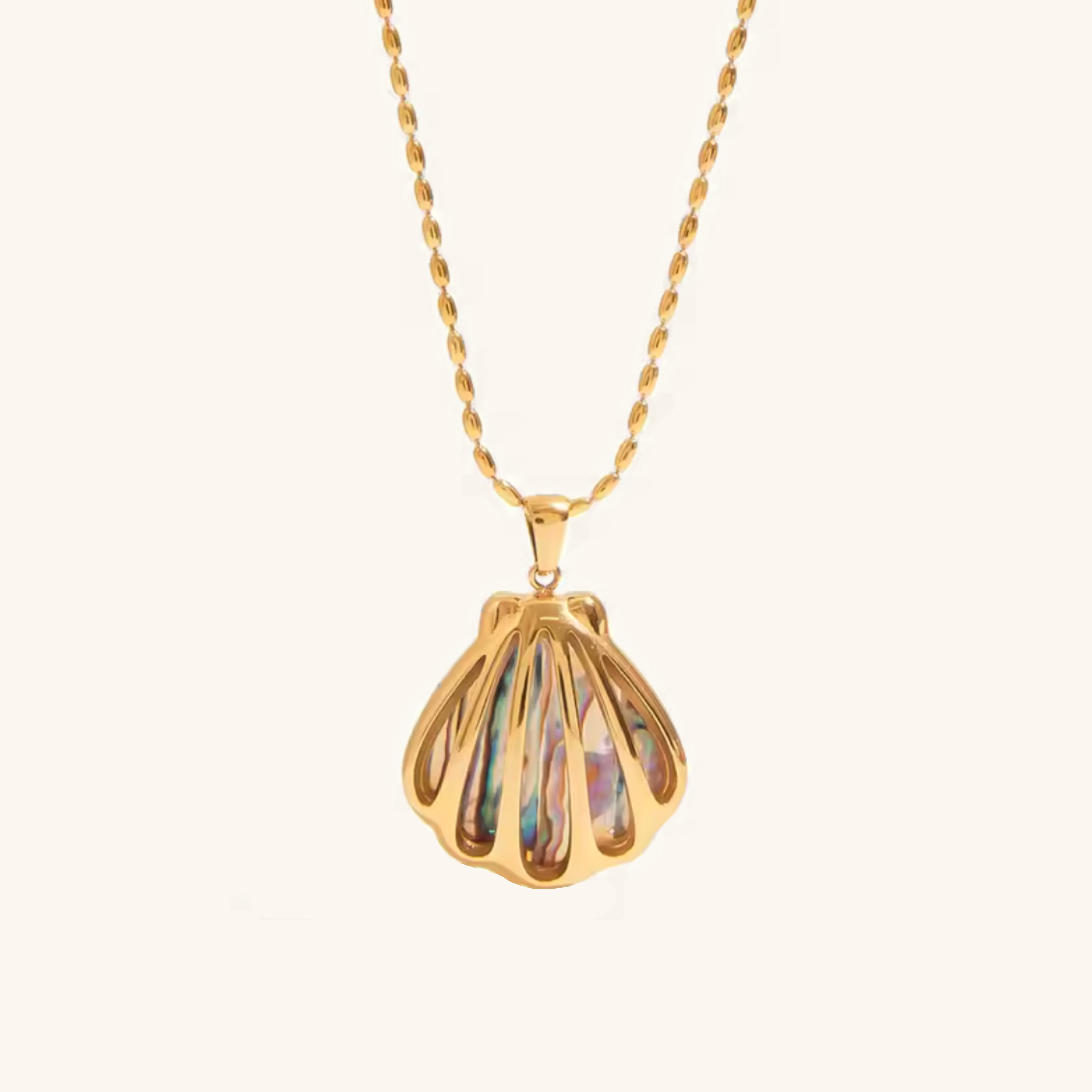 Nixie Gold Seashell Pendant