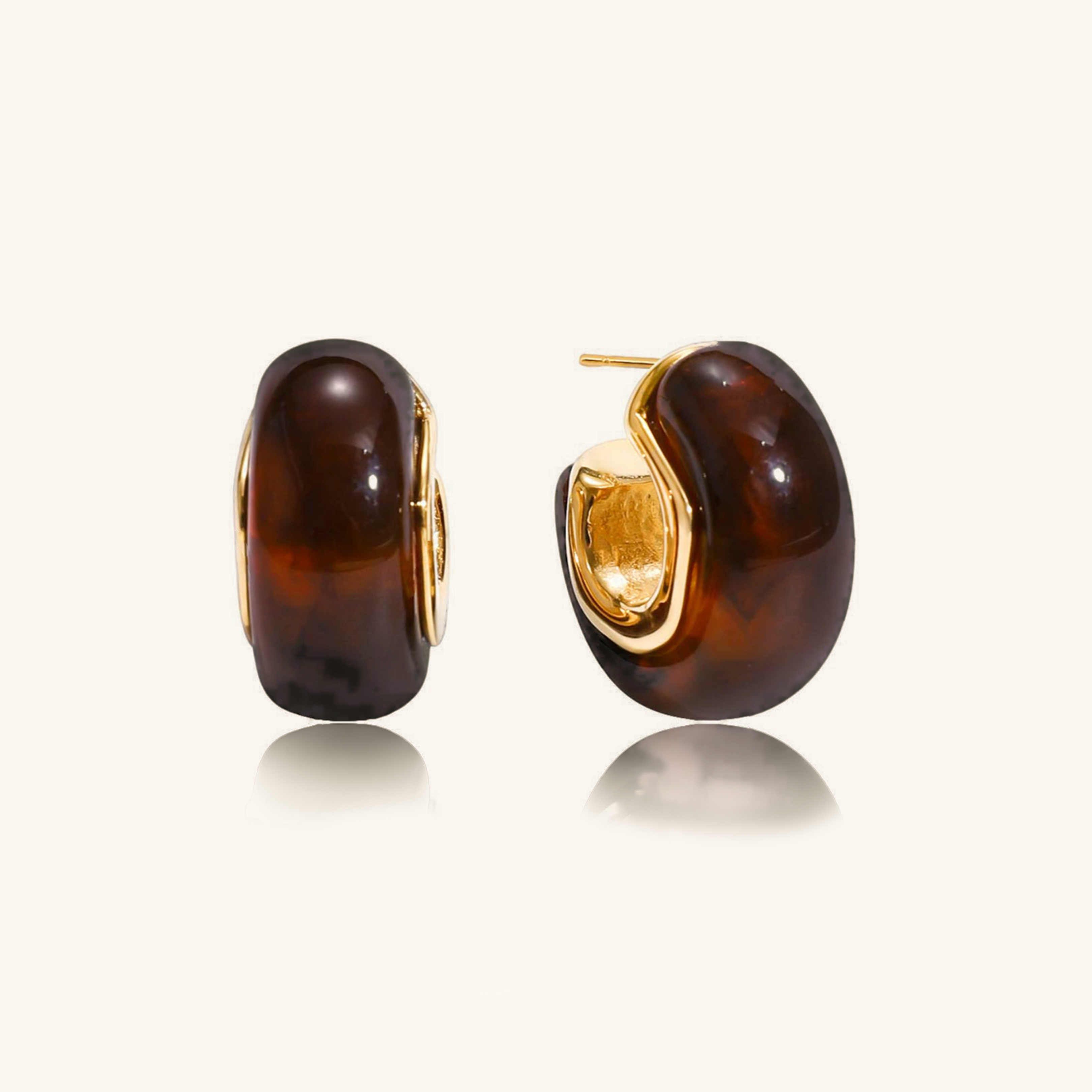 Lexi Chunky Enamel Hoops