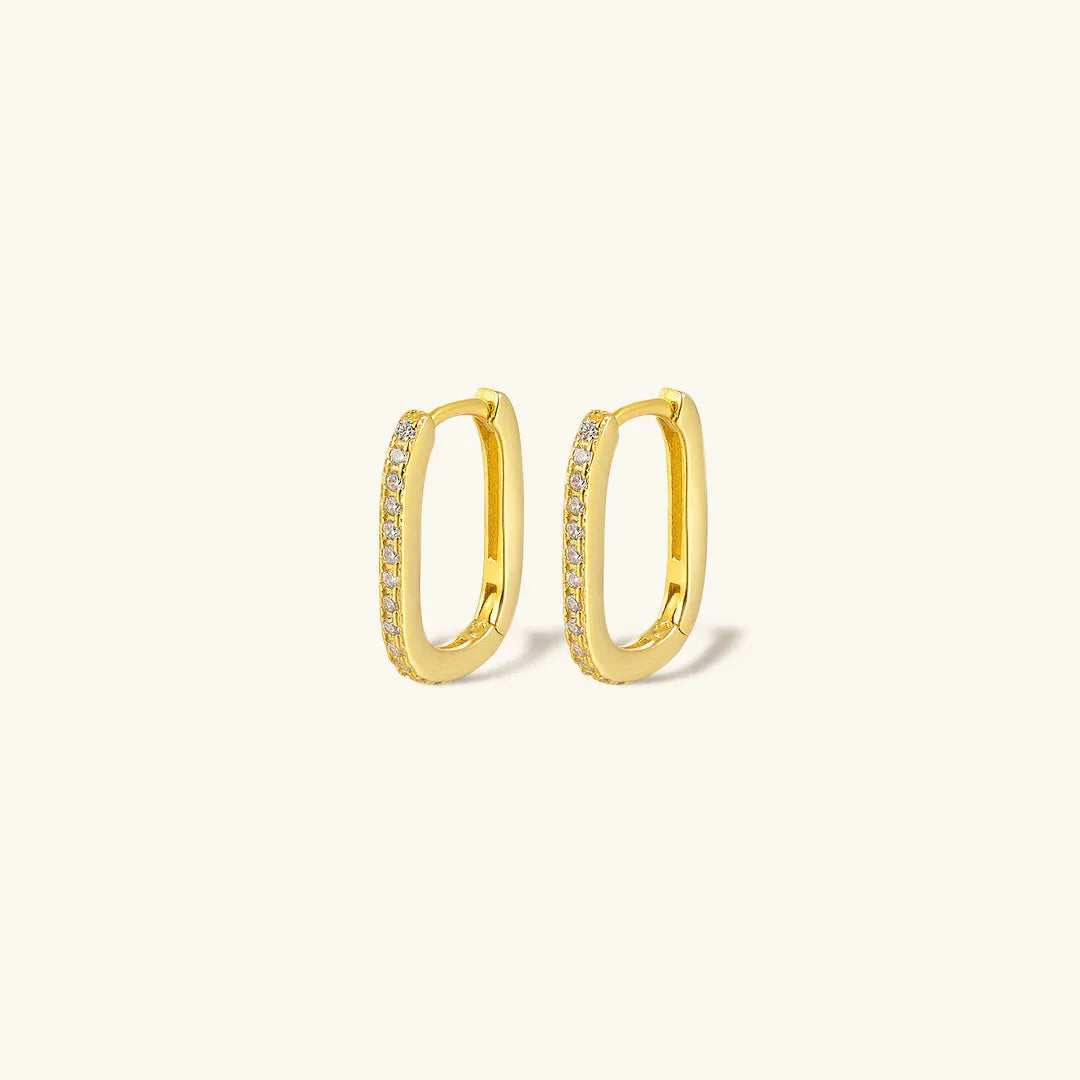 Melissa Oval Hoop Earrings