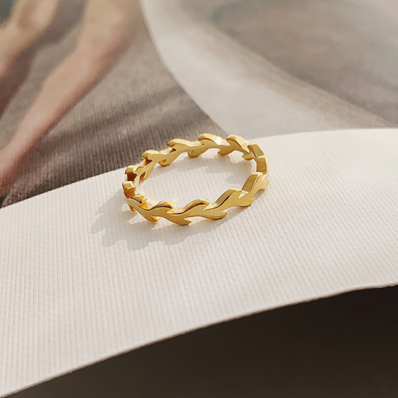 Rhea Golden Vine Ring