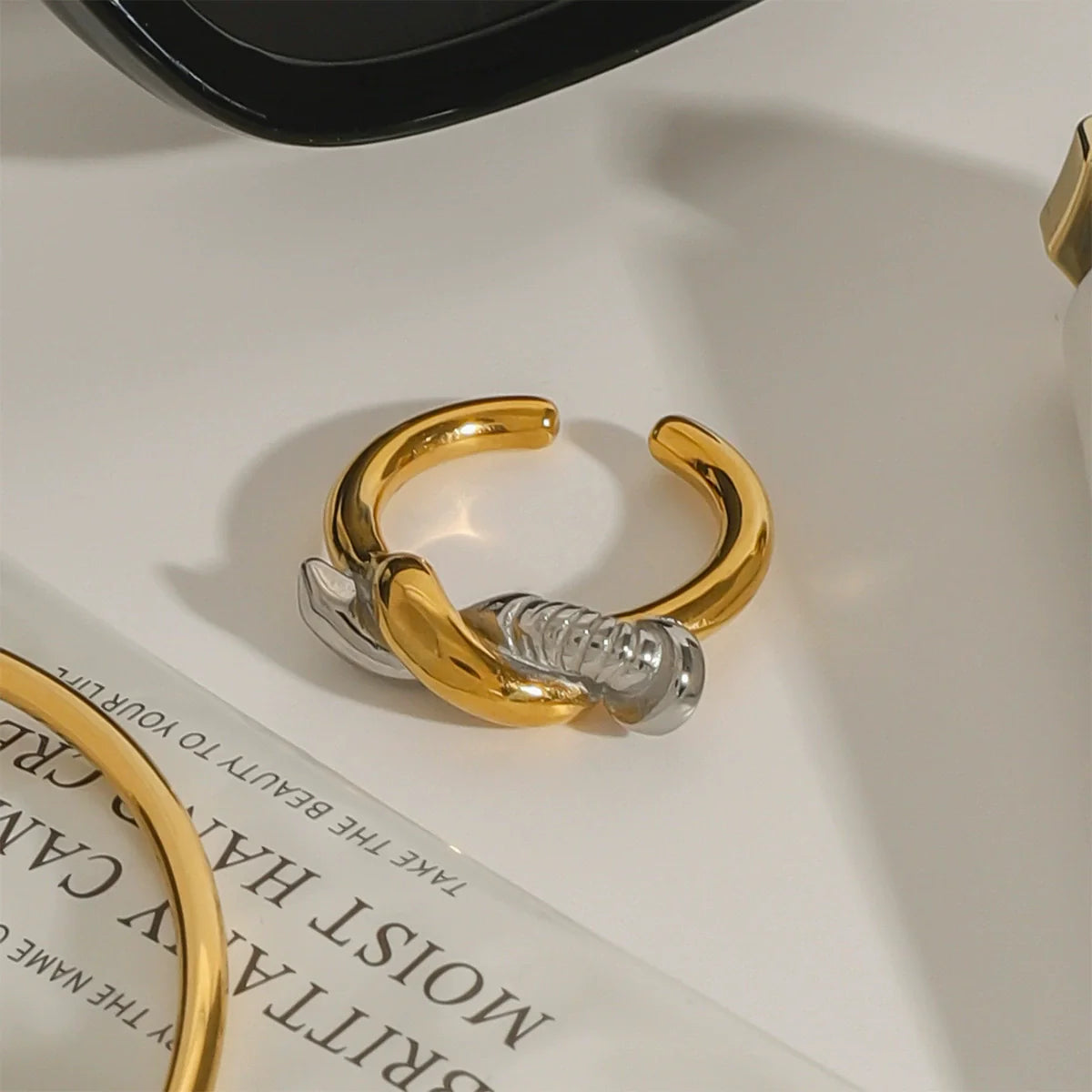 Trinity Twisted Nail Ring