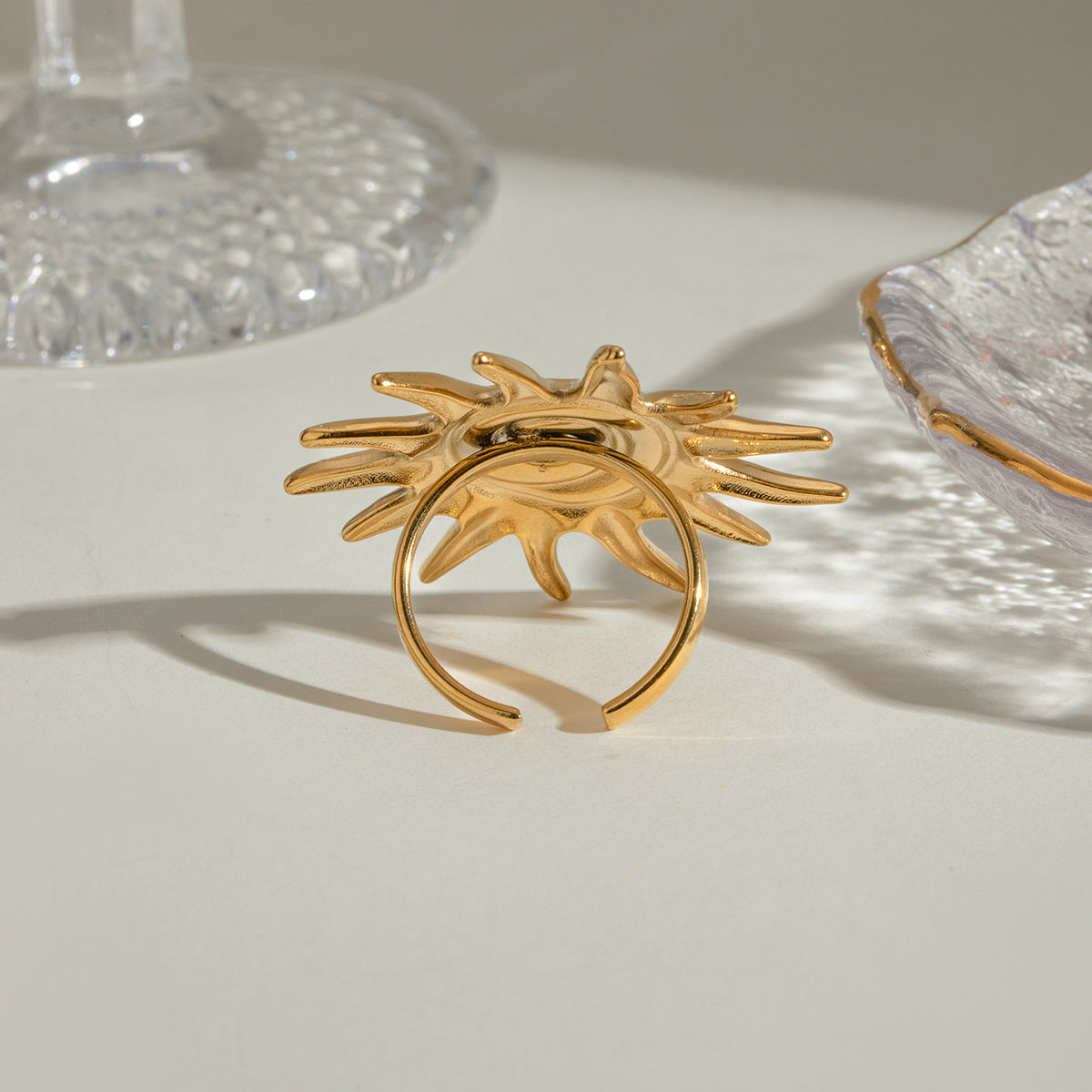Solstice Golden Sun Ring