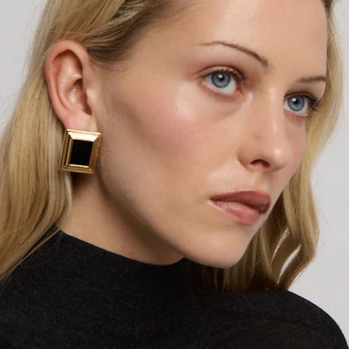 Sybil Gold Enamel Earrings