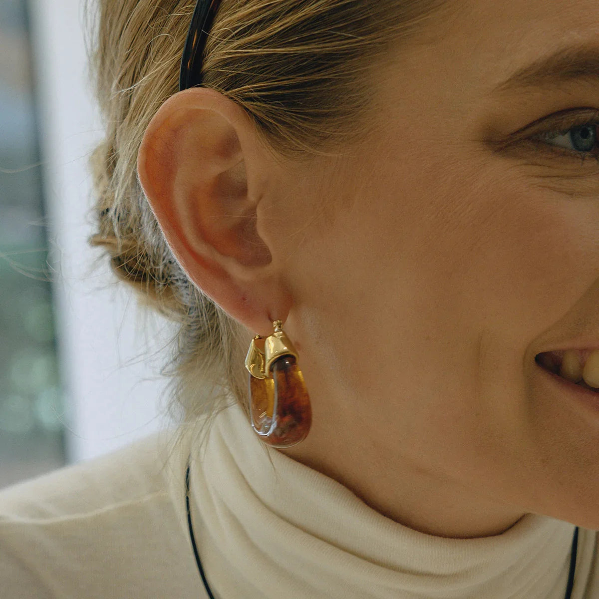 Leighton Chunky Enamel Hoops