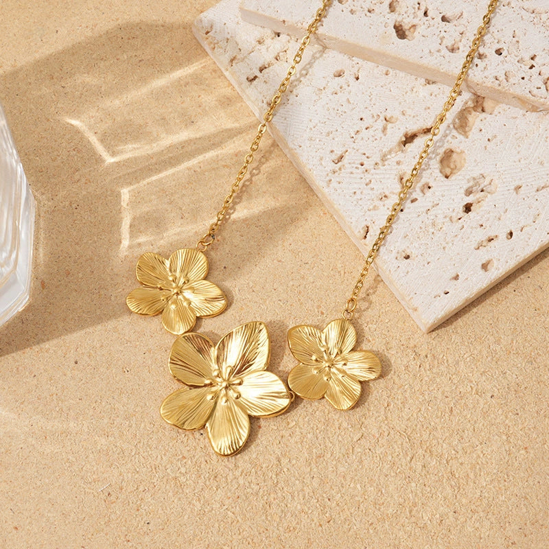Millie Gold Flower Necklace