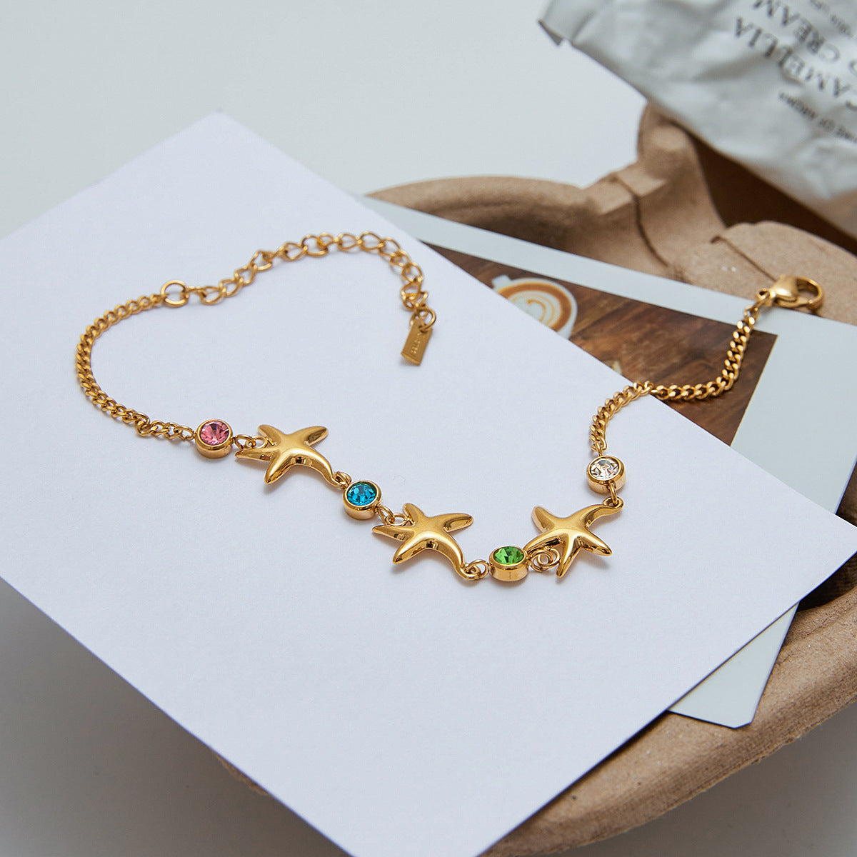 Kristine Golden Starfish Bracelet