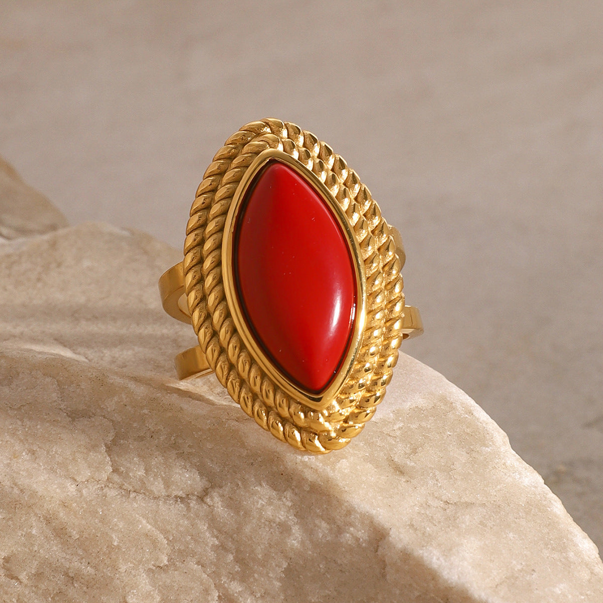 Heidi Marquise Gold Ring