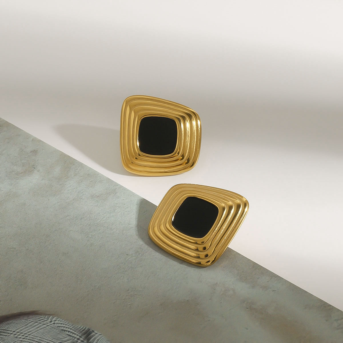 Sylvie Geometric Gold Earrings