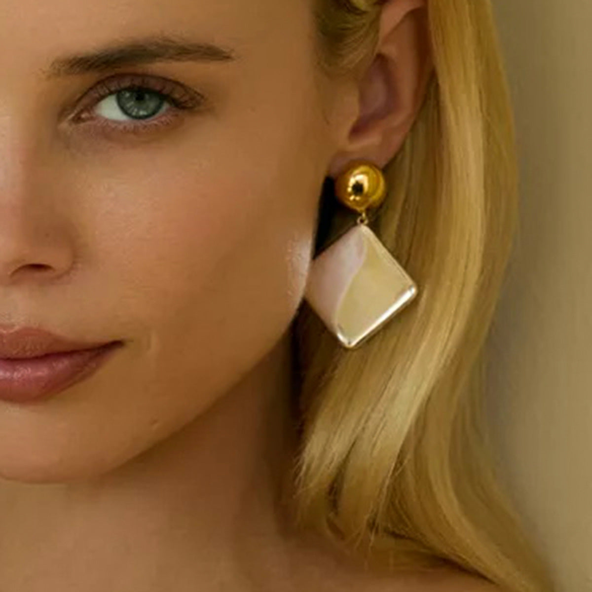 Kelly Geometric Drop Earrings