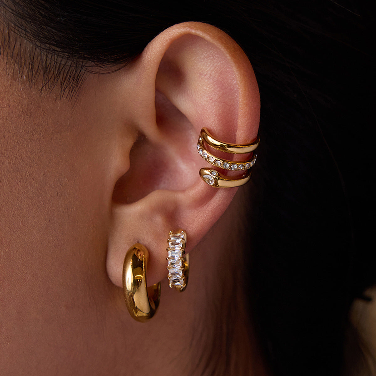 Orielle Staple Gold Earrings Bundle