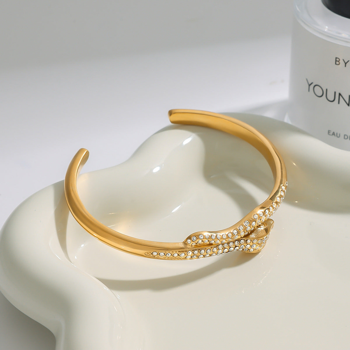 Rosalee Serpentine Diamond Bangle