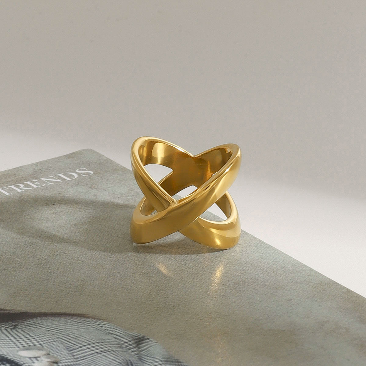 Carolyn Gold Cross Ring