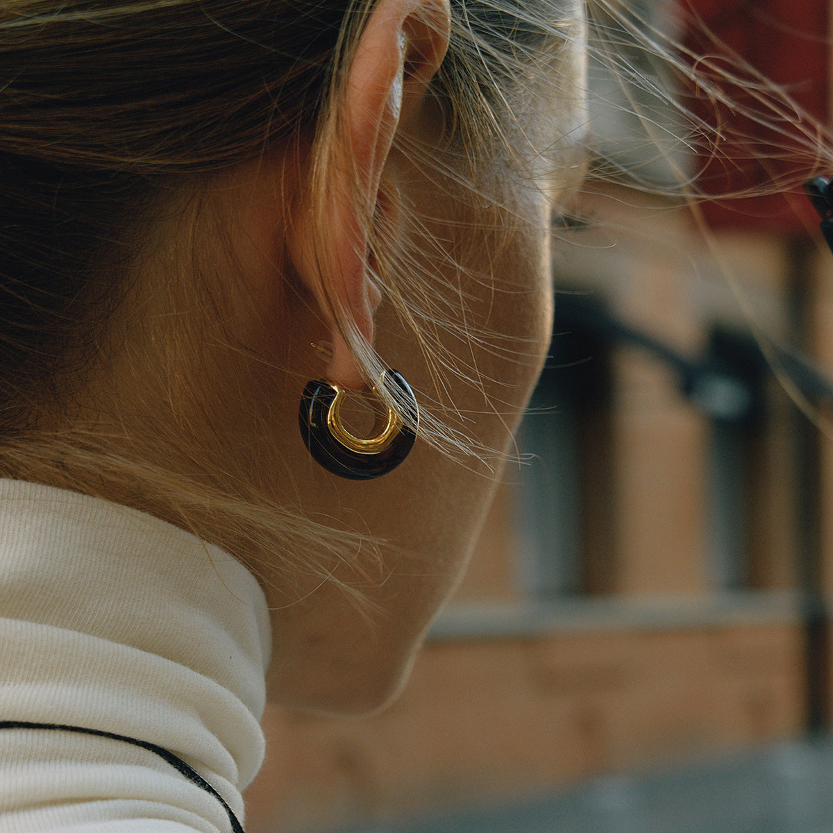 Lexi Chunky Enamel Hoops