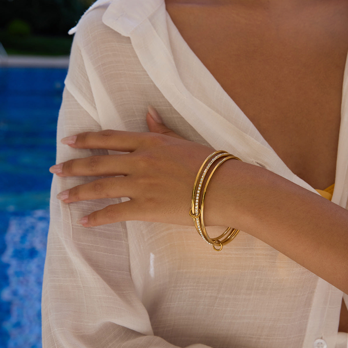 Quinley Stacked Diamond Bracelet