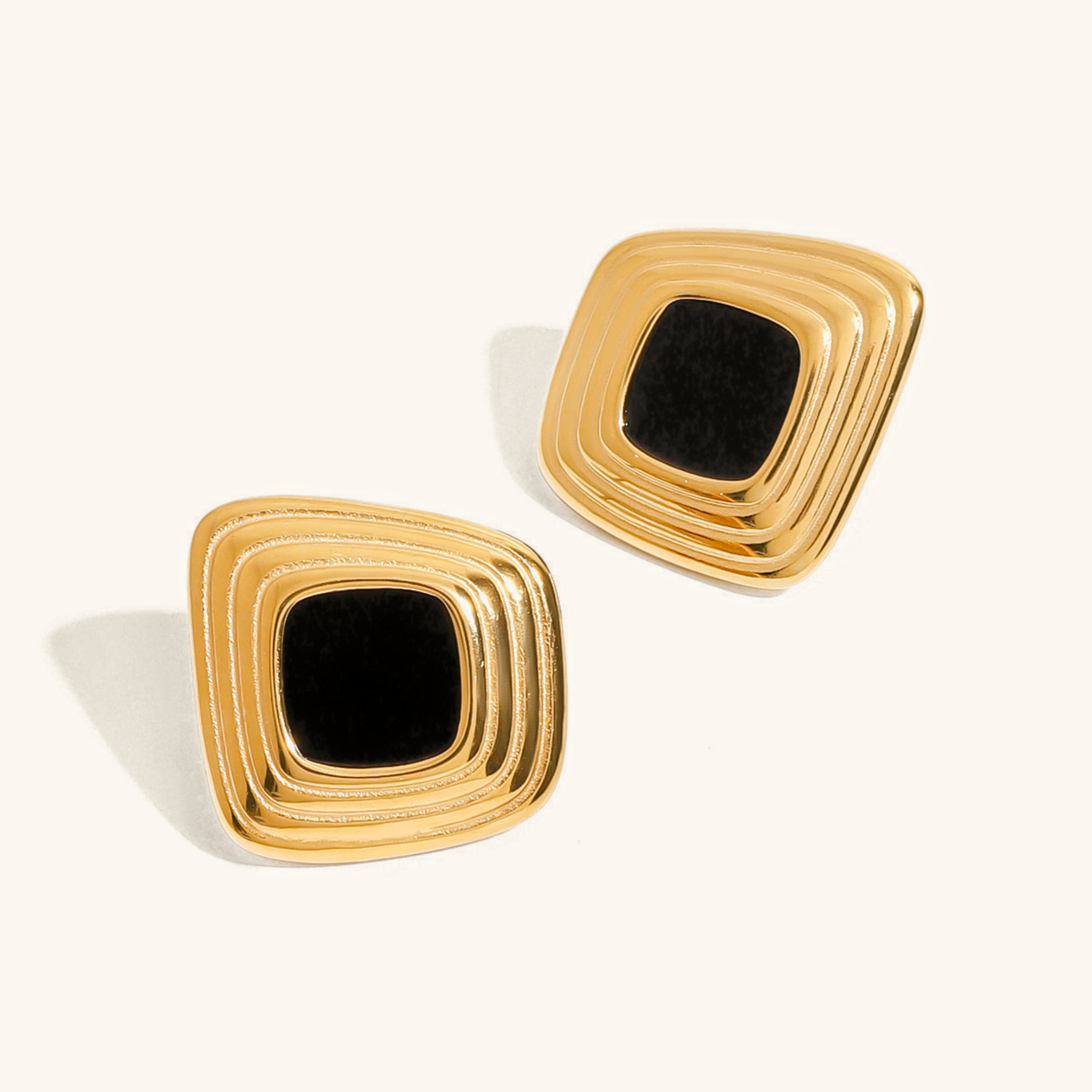 Sylvie Geometric Gold Earrings