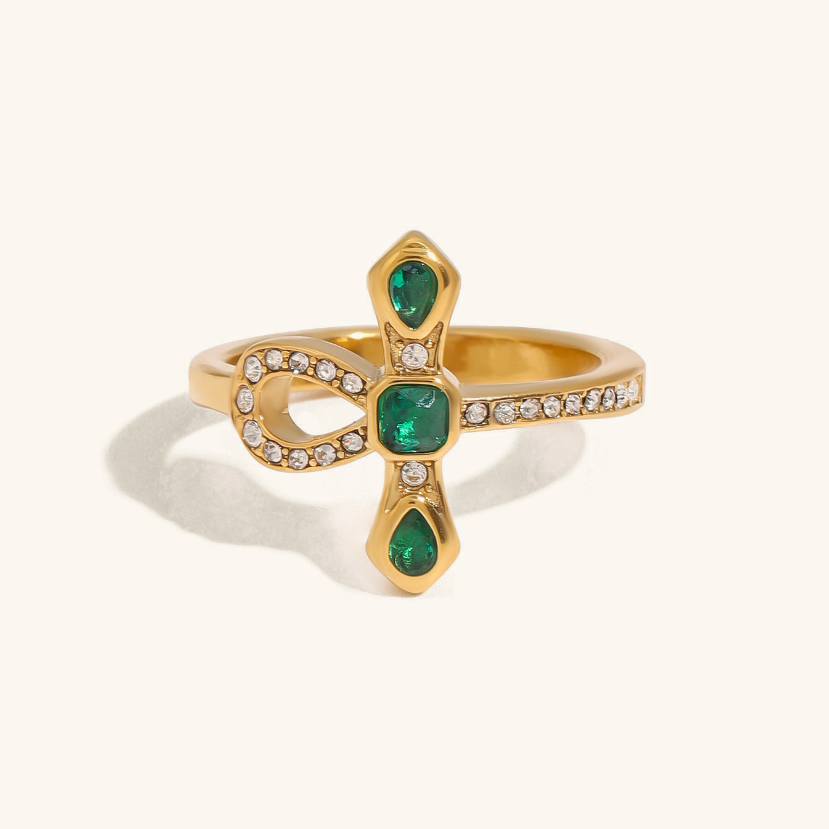 Joy Diamond Knot Gold Ring