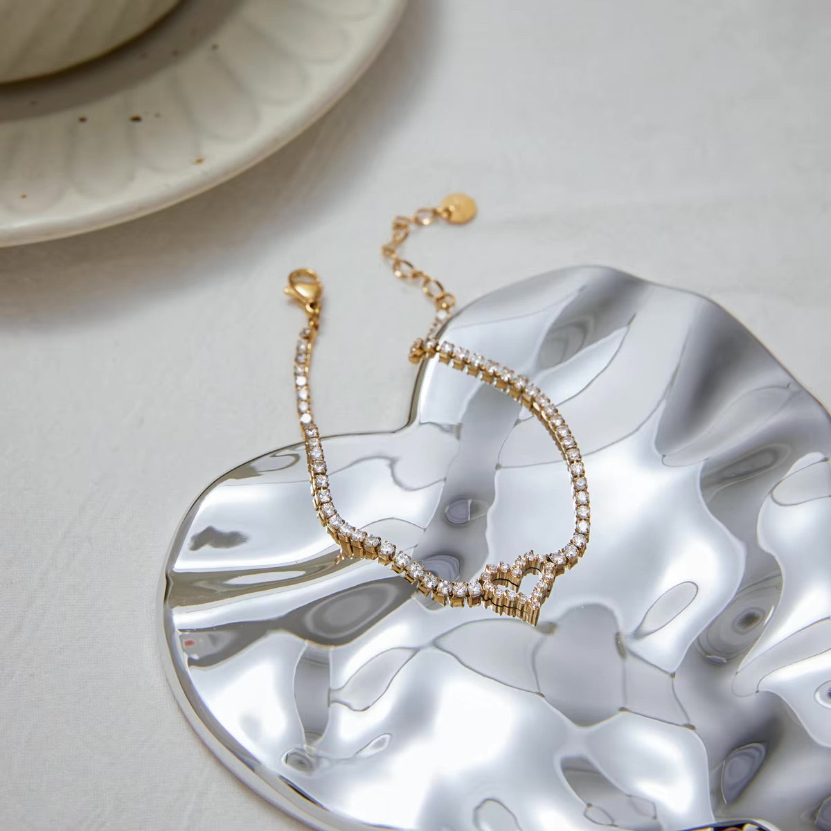 Patrice Diamond Heart Bracelet