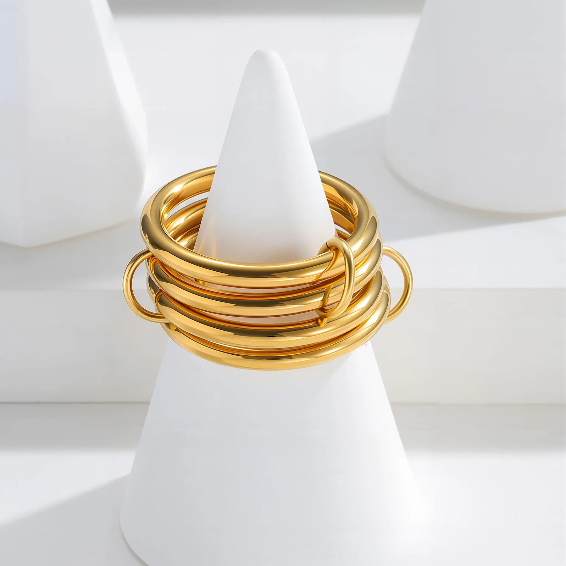 Alexandria Two-Tone Stacked Ring