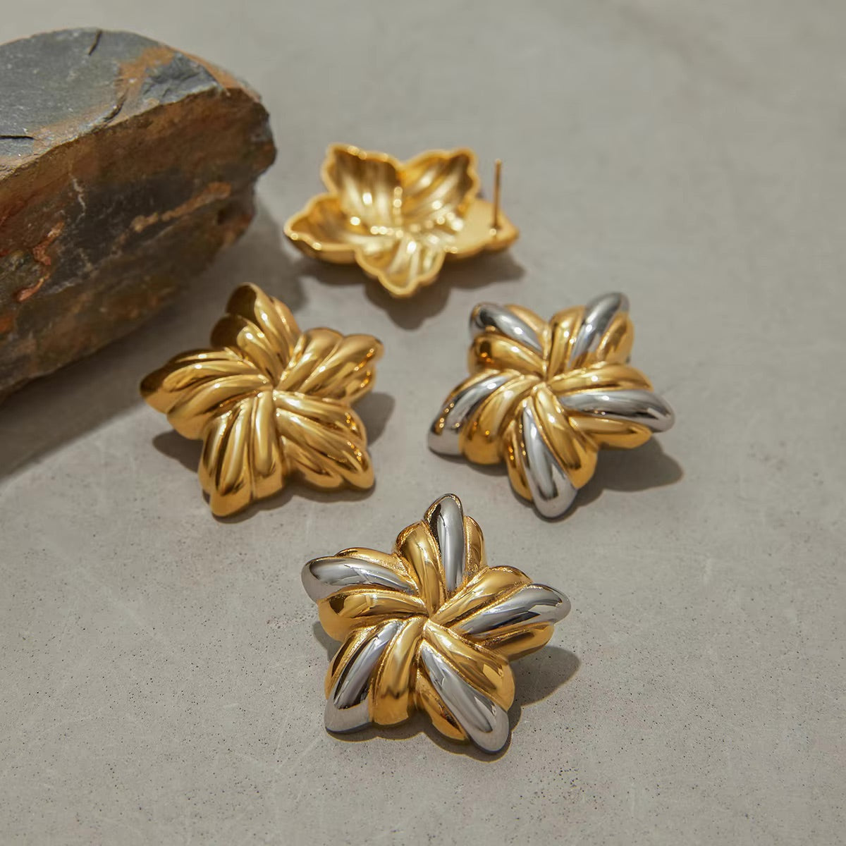 Thymes Gold Star Earrings