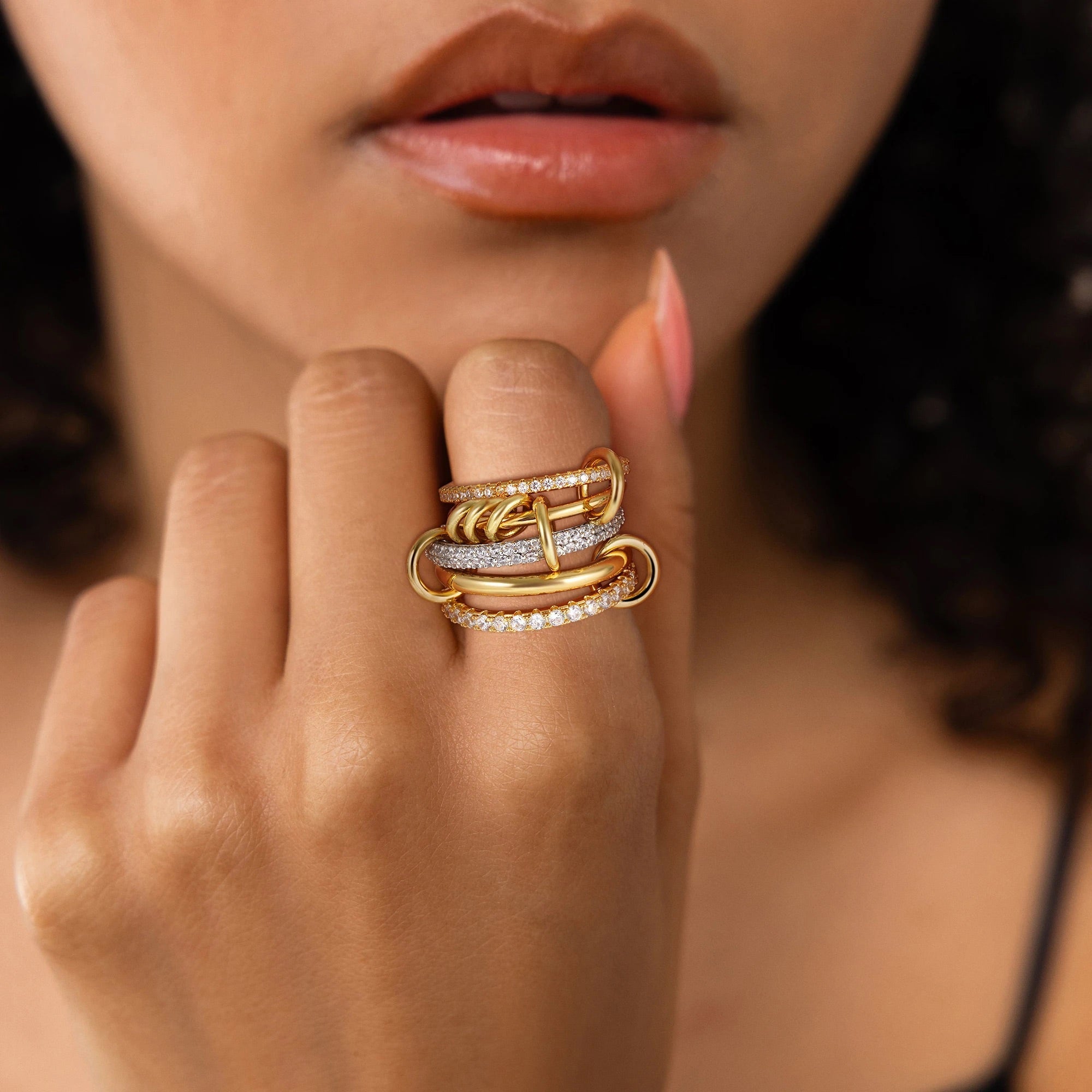 Blaise Stacked Diamond Ring